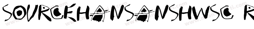 sourcehansanshwsc regula字体转换
